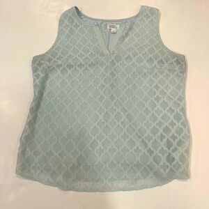 Market & Spruce blue blouse top size Large